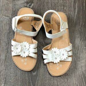 White sandals